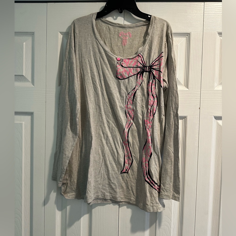 Candies Bow Cheetah Print Pajamas